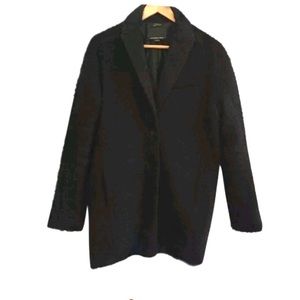 Alexander Wang black Australian merino wool coat